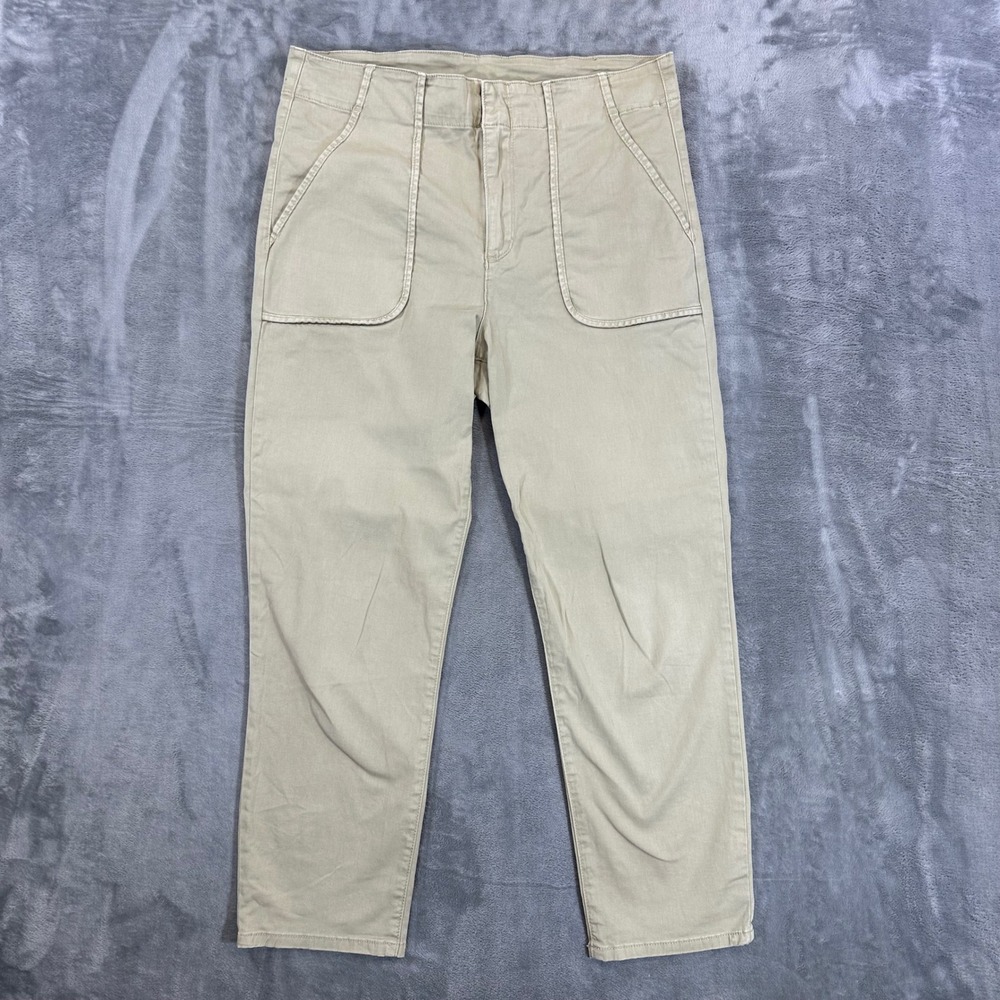 KUT from the Kloth Utility Straight Pants Women's 10 Khaki Beige Pants